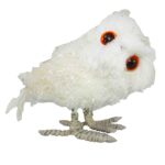 Figura búho 14X10X17 cms blanco AMX063-205