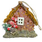 Ornamento casa natural oro AMX071-348